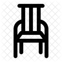 Klassischer Holzstuhl  Symbol