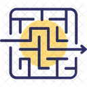 Herausforderung Labyrinth Puzzle Symbol