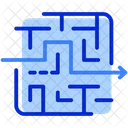 Herausforderung Labyrinth Puzzle Symbol