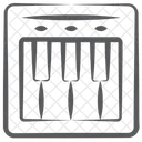 Musiktastatur Klavier Elektrisches Instrument Symbol