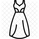 Kleid Damenkleid Midikleid Symbol