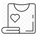 Falten Von Kleidung Wasche Hemd Symbol
