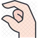 Klein Kneifen Finger Symbol