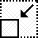 Klein Skalieren Kleiner Bildschirm Bildschirm Minimieren Symbol