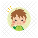 Zeigen Junge Avatar Symbol