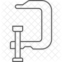 Klemme Werkzeug Griff Icon