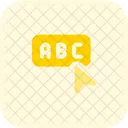 Klicken Sie auf abc  Symbol