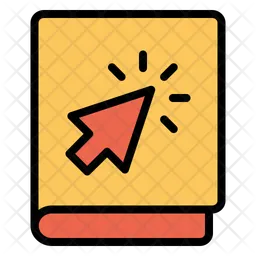 Klick Buch  Symbol