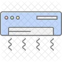 Klimaanlage Linear Farbsymbol Symbol