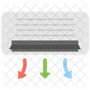 Klimaanlage Split Luft Symbol