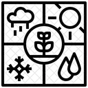 Klimauberwachung Regen Sensor Symbol