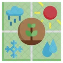 Klimauberwachung Regen Sensor Symbol
