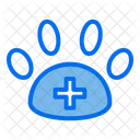 Klinik Pfote Tierarzt Symbol