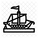 Knarr Ancient Ship Icon