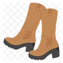 Knee High Boots Footwear Icon