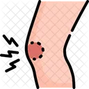 Gout Knee Injury Icon