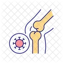 Knee Bone Infection Icon