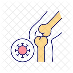 Knee joint infection  Icon