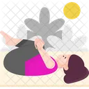 Knee Nose Pose Supta Pawana Muktasana Knee Nose Pose Supta Pawana Muktasana Icon
