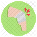 Knee Pain Bone Pain Medical Disorder Icon