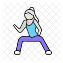 Kniebeugen Fitness Training Symbol