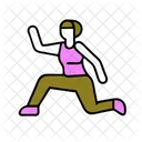 Kniebeugen Fitness Training Symbol