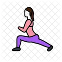 Kniebeugen Fitness Training Symbol