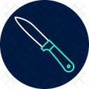 Knife Neon Glow Icon