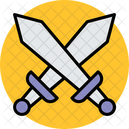 21 Swords Fight Rounded Icons - Free in SVG, PNG, ICO - IconScout
