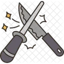Knife Sharpening Butcher Icon