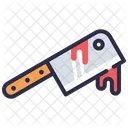 Knife Covered With Blood  Icon