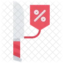 Discount Badge Knife Icon