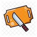 Knife Cutting Board Icon