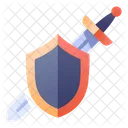 Shield Swordman Sword Icon