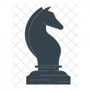 Knight Chess Piece Horse Silhouette Icon