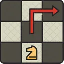 Knight Moves Game Chess Icon