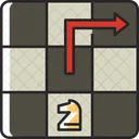 Knight Moves Knight Steps Icon