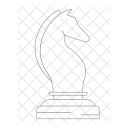 Knight single chess piece  Icon