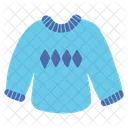 Knit Sweater Cardigan Icon