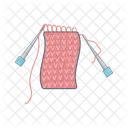 Knit Shawl Thread Icon
