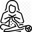 Knitting Wool Thread Icon
