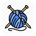 Knitting Needles Slow Icon