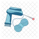 Knit Shawl Thread Icon
