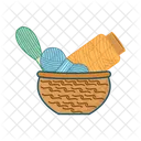 Knit Shawl Thread Icon