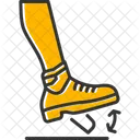 Knochelflexibilitat Schuhklopfen Flexibilitat Symbol