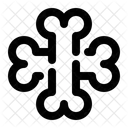 Knochen Skelett Knochen Symbol