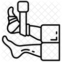 Gebrochene Knochen  Symbol