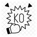 Knockout Boxing Punch Icon