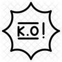 Knockout Symbol  Icon