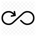 Knopf Schleife Pfeil  Symbol